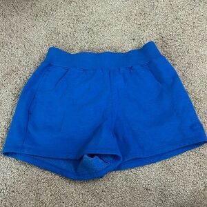 bright blue ulta high- rise shorts !!